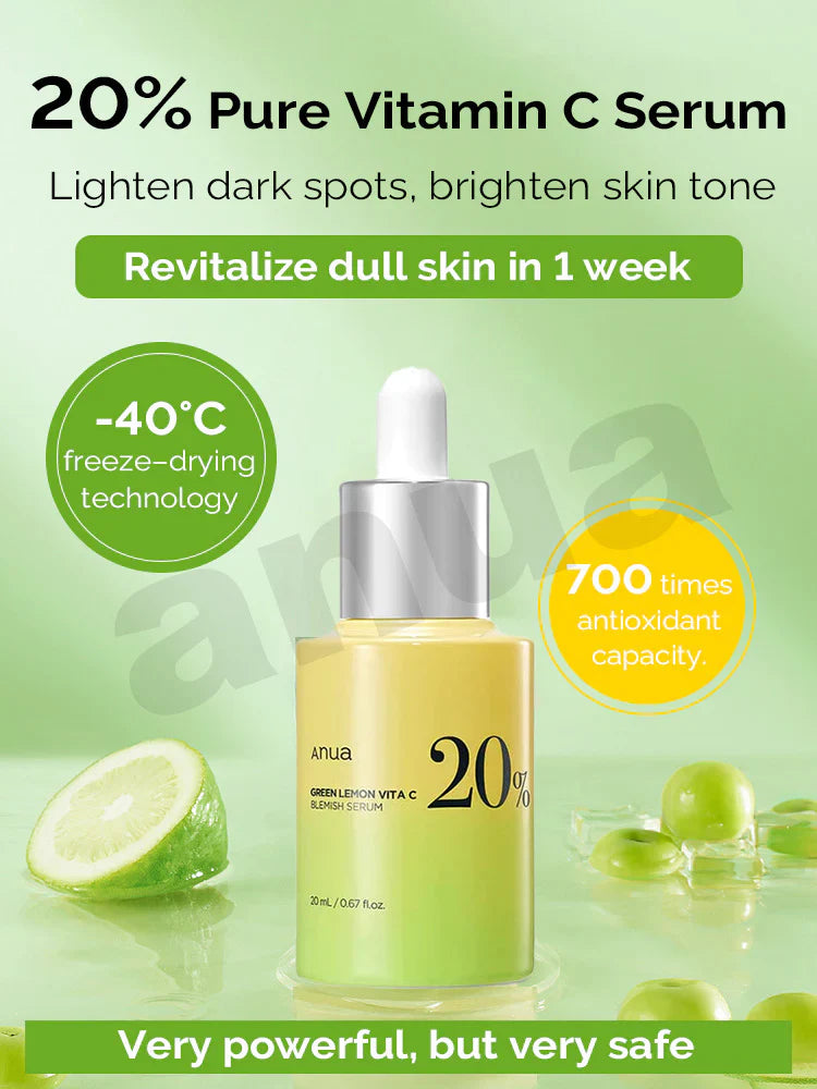 Anua 20% Green Lemon Vitamin C Blemish Serum