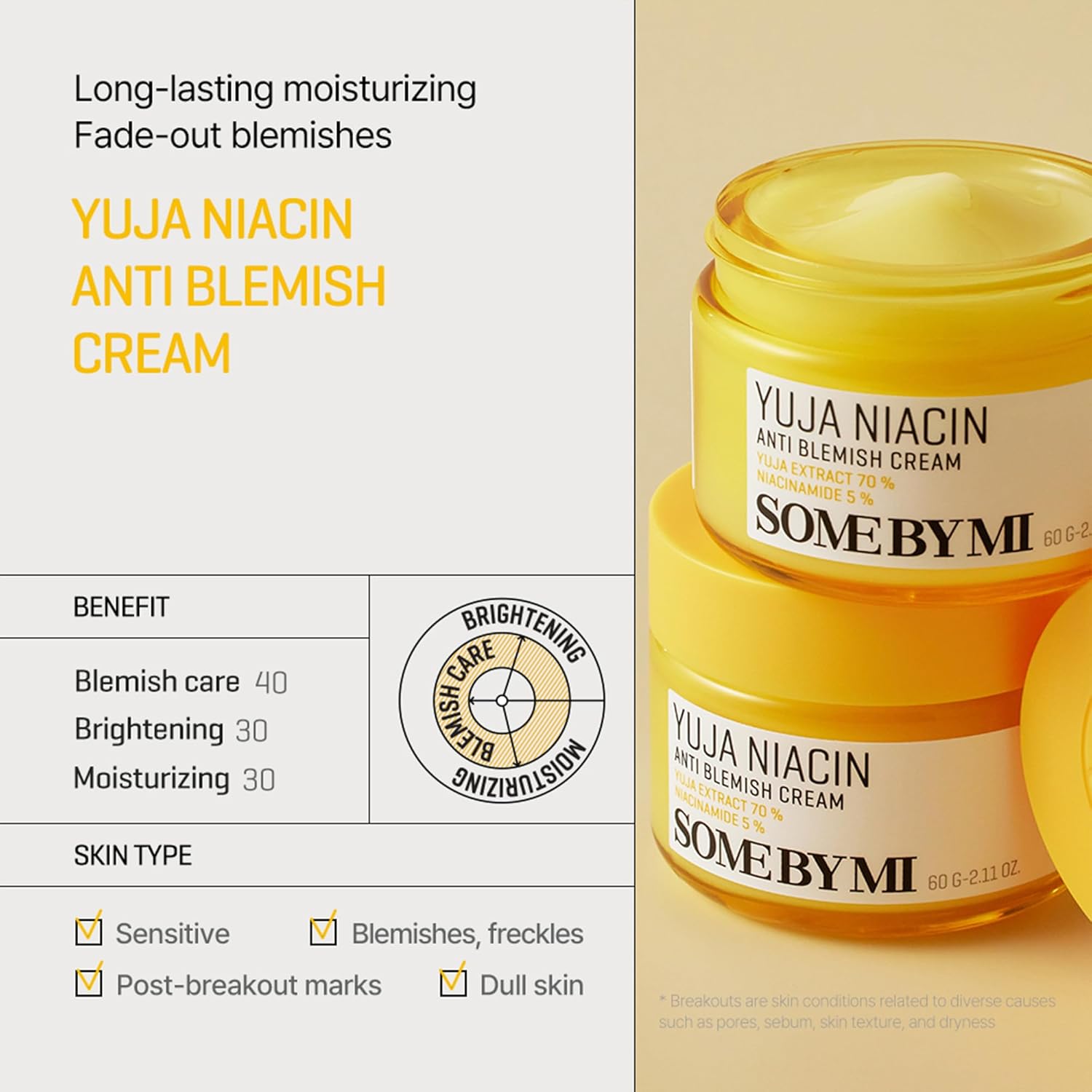 SOME BY MI - Yuja Niacin Anti Blemish Cream
