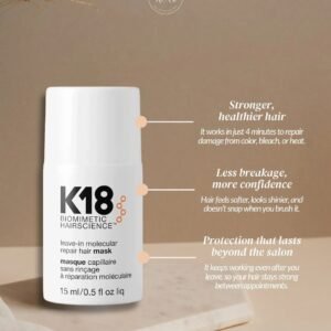 02096899d47dc0127d36f0032018ab93 K18 Leave-In Molecular Repair Hair Mask 50ml – 70% OFF