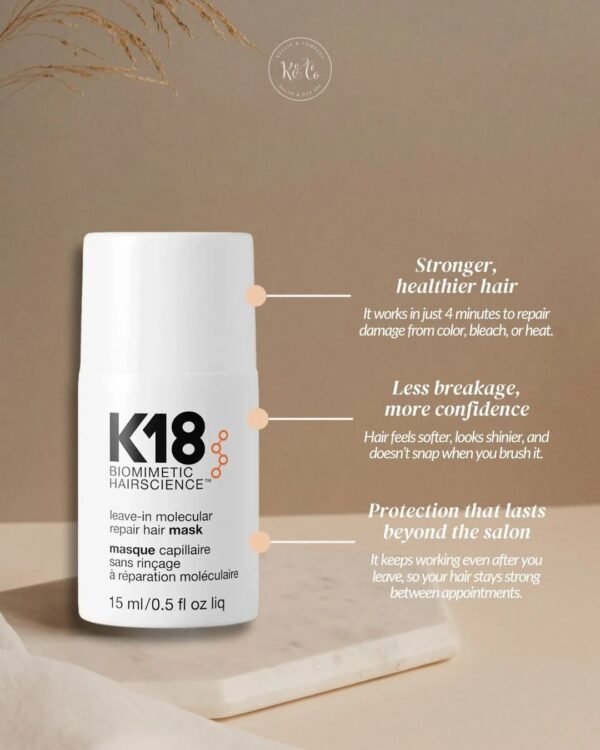 02096899d47dc0127d36f0032018ab93 K18 Leave-In Molecular Repair Hair Mask 50ml – 70% OFF