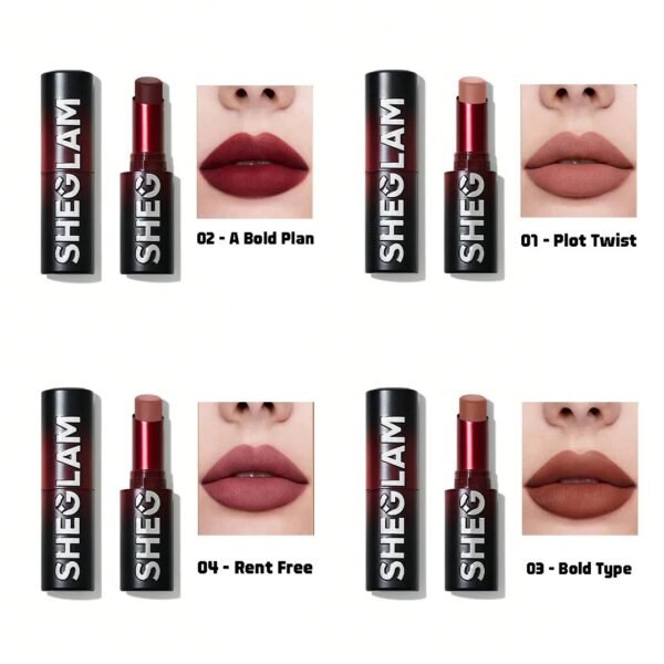 1_0f3298d2-41c0-48bd-baca-1f069f24b36d 2 pieces Sheglam Long-Lasting Matte Lipstick