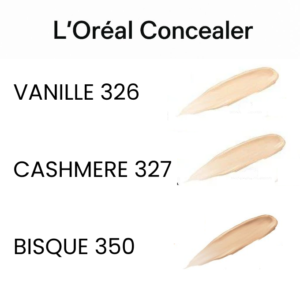 Concealer-loreal-shade-image-1.png concealer L’Oreal and teddy tint buy 1 get 1 free (2pcs)