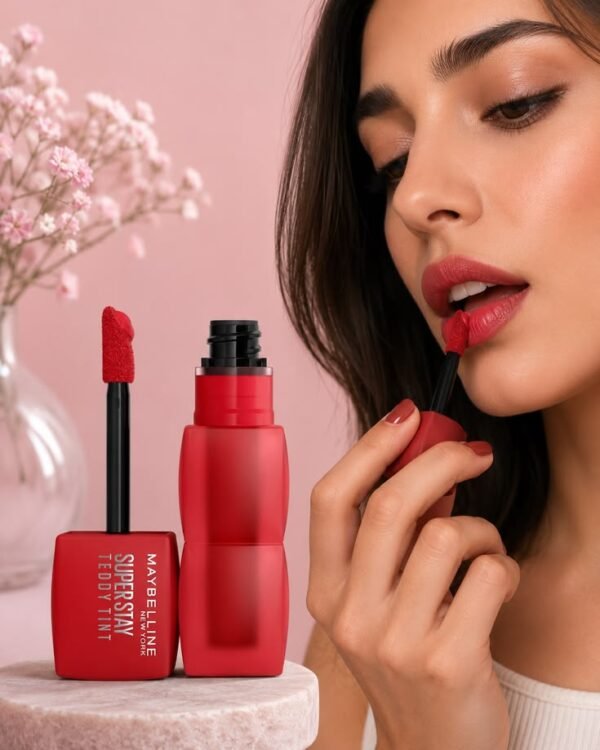MAYBELLINESuperStayTeddyLipTint_LongLastingMatteLipstickforUpTo12HRWear_TomatoGirl.jpg Maybelline Super Stay Teddy Tint – Soft Matte Lip Tint | Buy 1 Get 1 Free