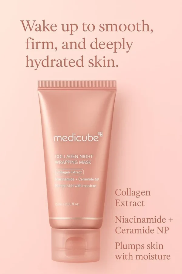 Overnight_Collagen_Boost_for_Radiant_Skin Medicube Collagen Night Wrapping Mask 75ml – 50% OFF