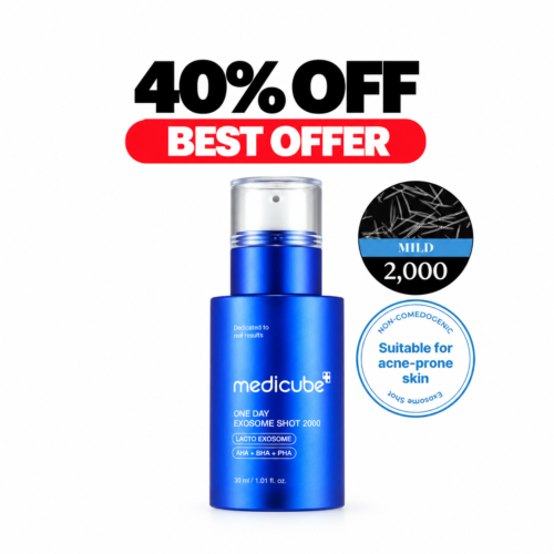 Medicube One Day Exosome Shot 2000 – Mild Pore & Texture Care | 40% OFF